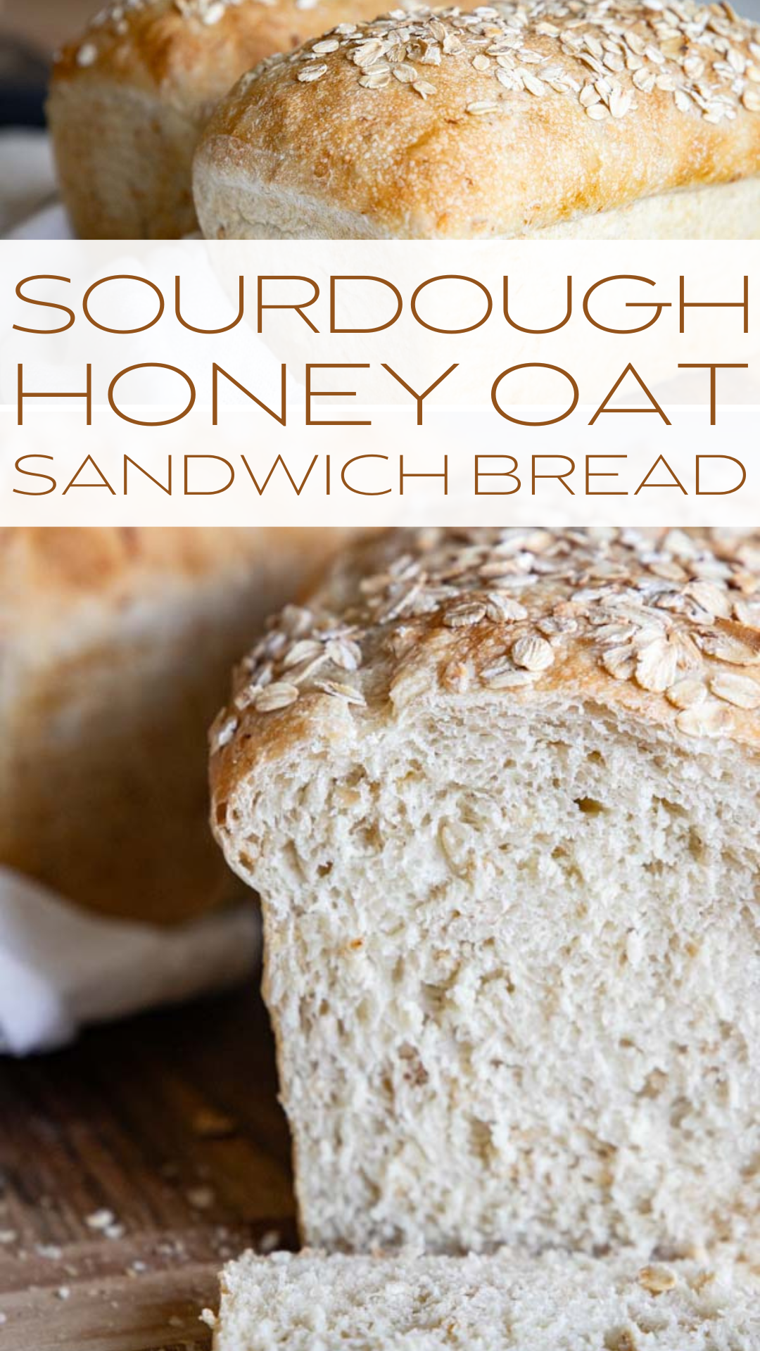 Make this amazingly soft and fluffy honey oat sourdough sandwich bread. It is true sourdough sandwich bread. There is no yeast in this bread. It is amazing and the flavor is perfection. The addition of oats makes this a more hearty and flavorful loaf of bread too!