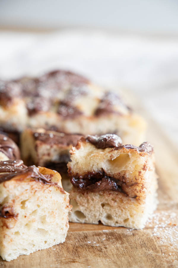 Nutella Sourdough Focaccia Bread