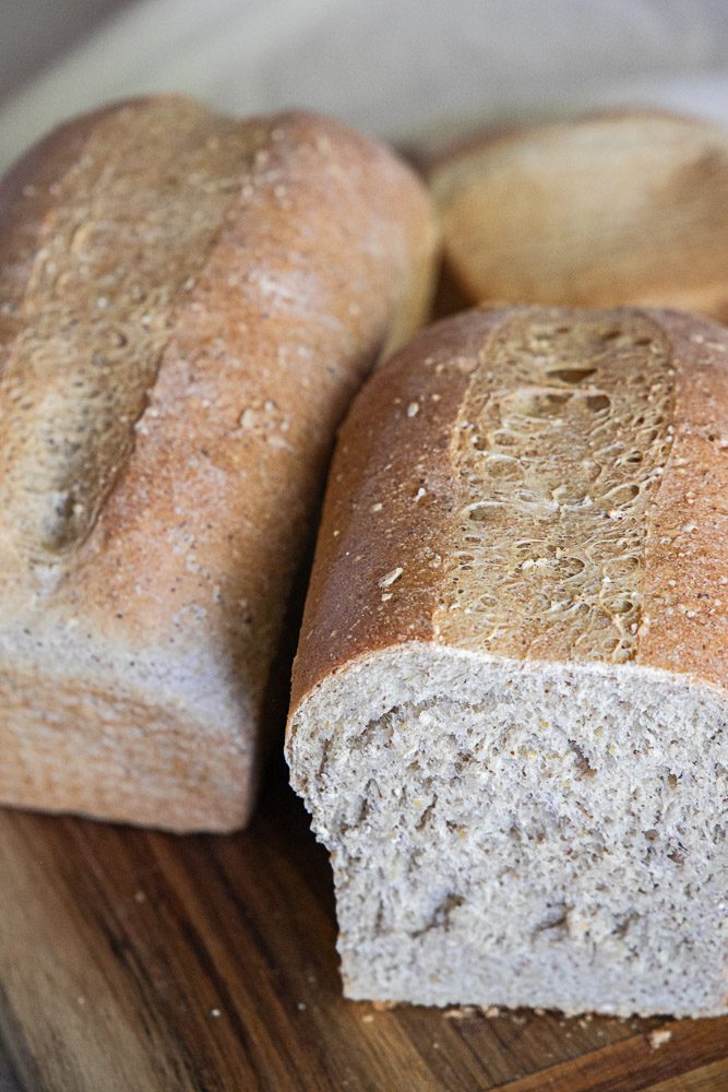 A hearty loaf baked with a blend of whole grains, seeds, and natural goodness. This multigrain sandwich bread has a soft, tender crumb and a nutty flavor that makes every sandwich taste a little more special.