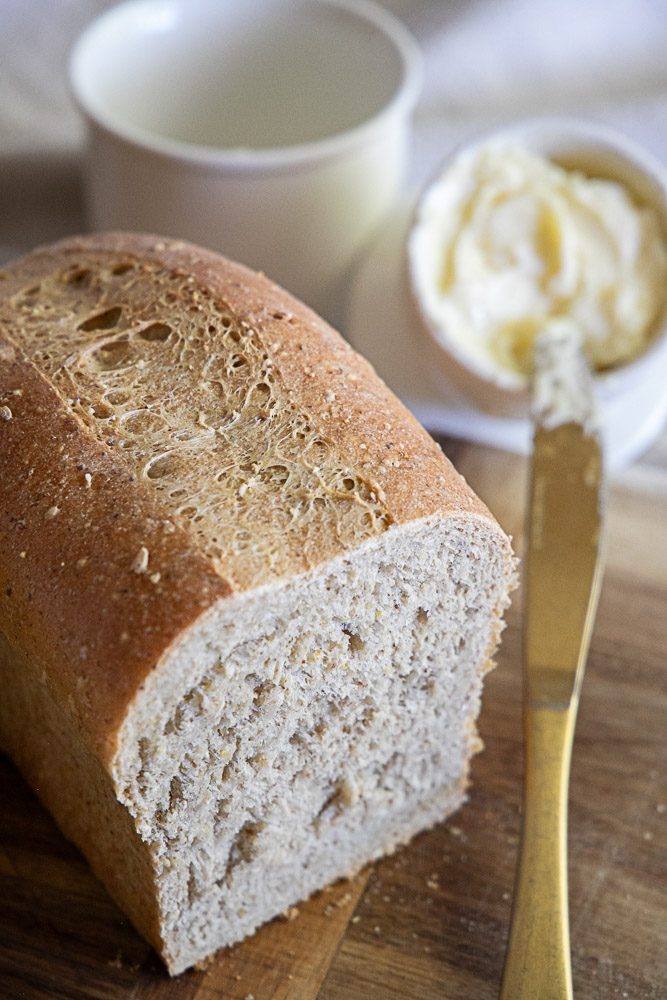 Soft, hearty, and full of flavor — this multigrain sandwich bread is packed with wholesome grains and seeds for the perfect balance of nutrition and texture. Ideal for everyday sandwiches, toast, or snacking, it’s a delicious way to enjoy whole-grain goodness in every bit